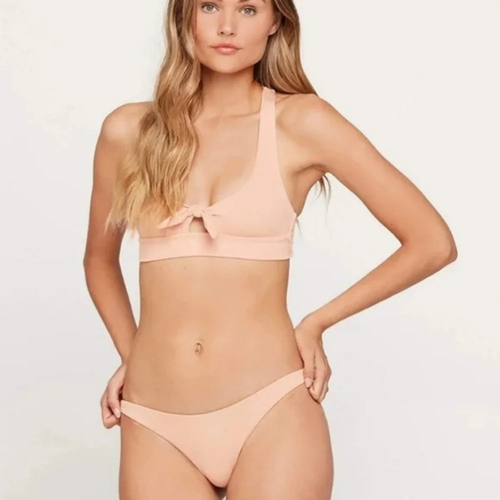 L*Space Tara Ribbed Bikini Top Camacho Bottoms